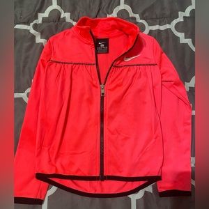 Nike Girls Size 4 Zip Up Jacket Coral